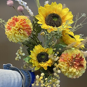 Boeket zonnebloemen